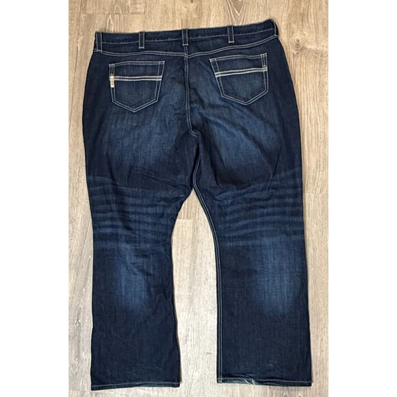 Cinch Carter 2.4 Western Denim Jeans Men's 46x32 Dark Wash Bootcut Rodeo Cowboy - Picture 2 of 8